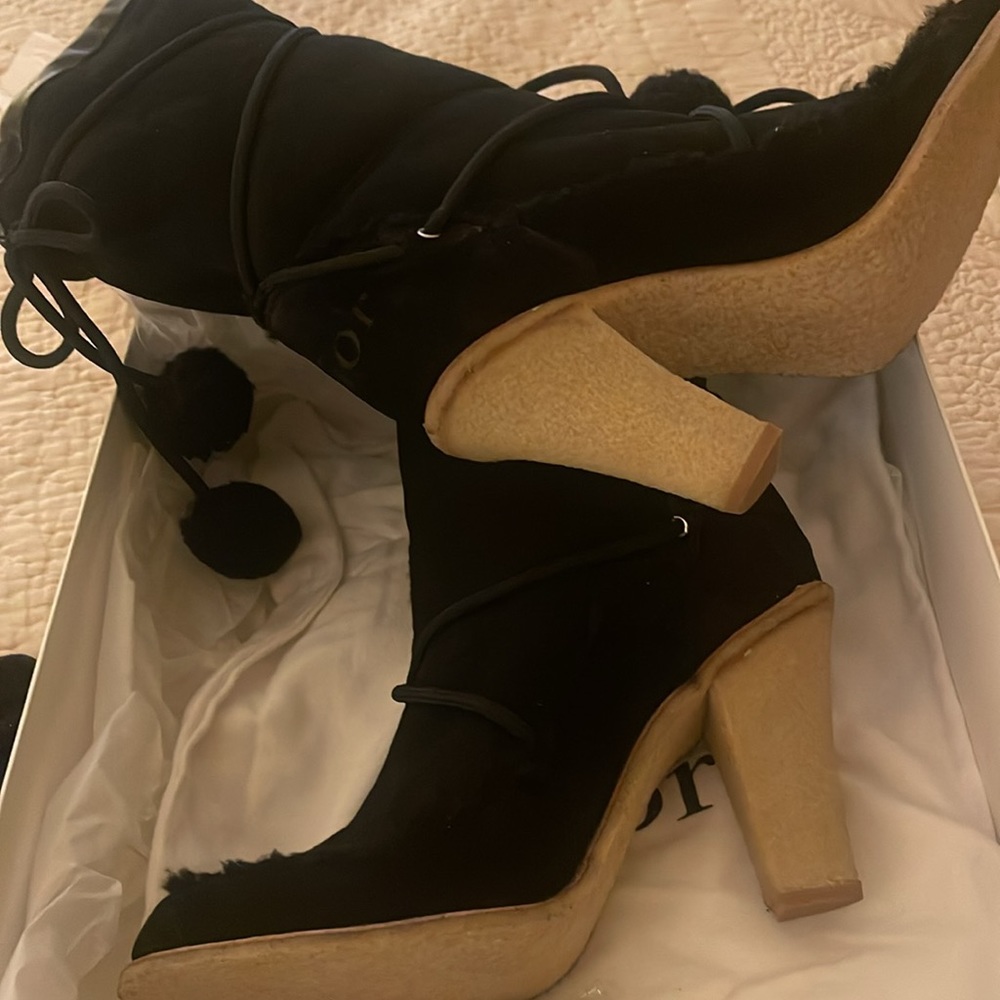 Dior Black Suede Boots BNB - Picture 4 of 10